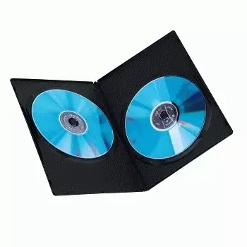 Dėklas DVD Slim Double-Box Hama 51184 Juoda 2 diskai