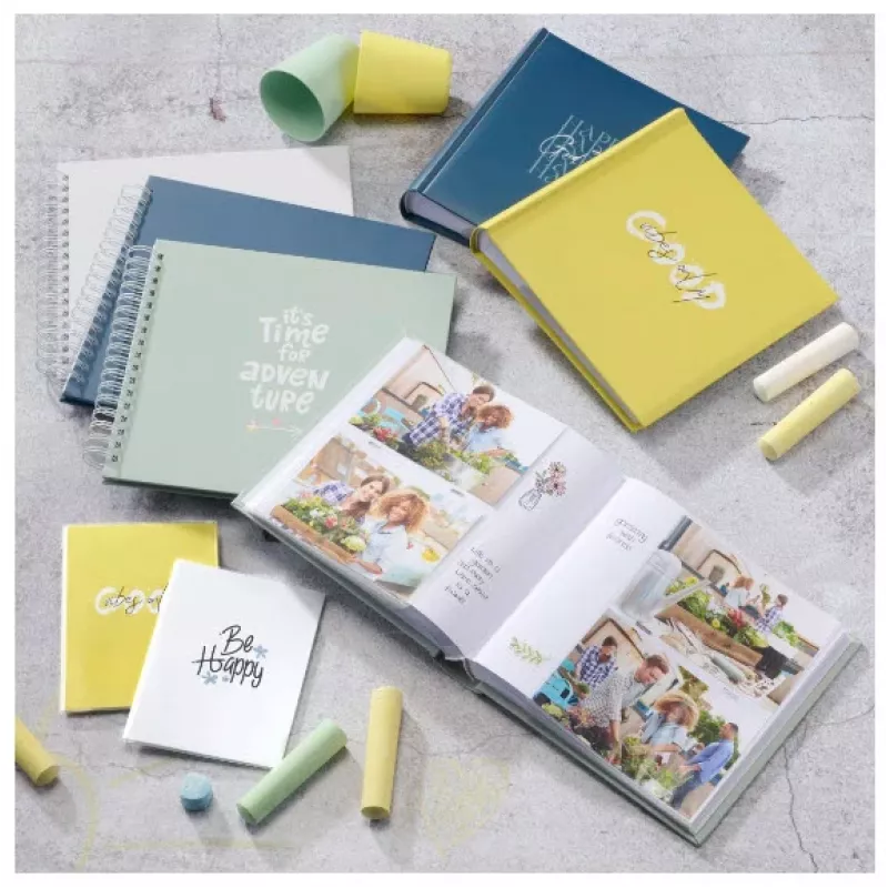 Hama Good Things nuotraukų albumas geltonas 200 lapų 10x15 knyginis įrišimas