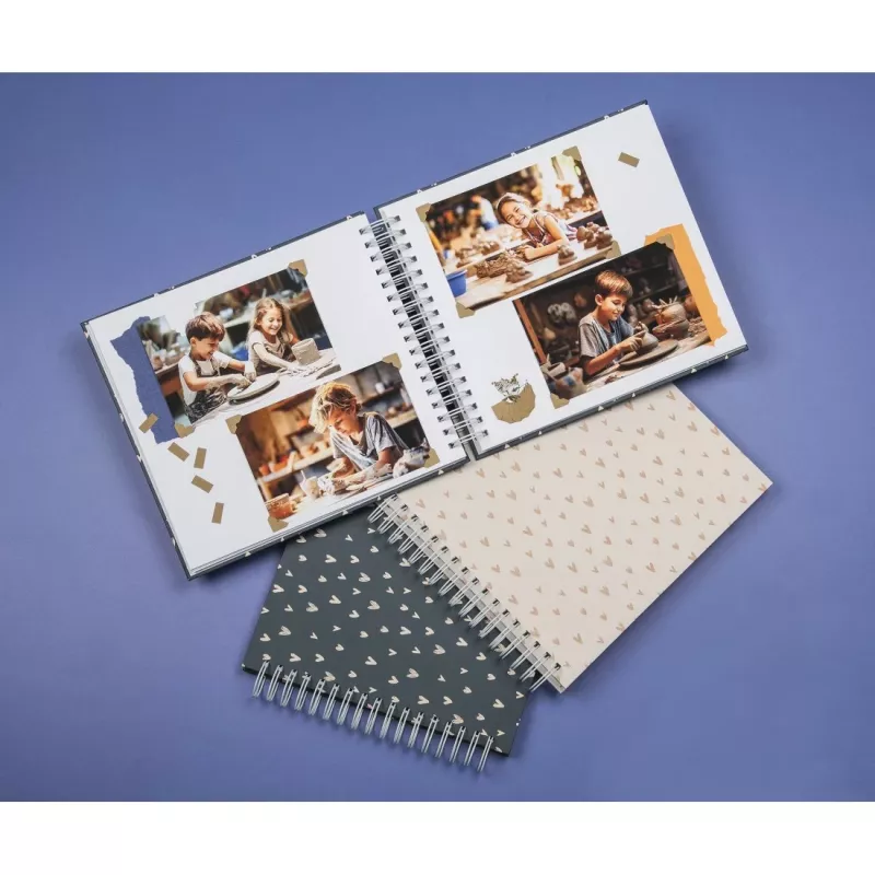 Hama Lovely fotoalbumas Mėlynas 100 lapų 10 x 15 cm Spiralinis įrišimas