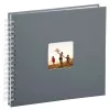 Hama Fine Art pilkas nuotraukų albumas 100 lapų 10x15 cm spiralinis įrišimas