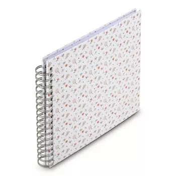 Hama Floral gėlių nuotraukų albumas, įvairiaspalvis, 100 lapų, 10x15 cm, spiralinis įrišimas