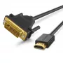 Ugreen 30116 vaizdo kabelio adapteris 1 m DVI HDMI juodas