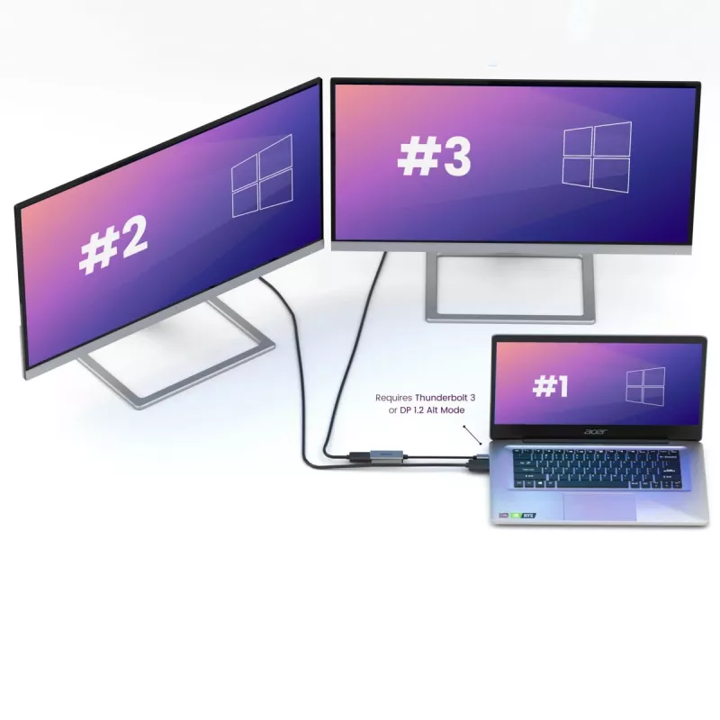 USB-C į DisplayPort adapteris Marmitek 8371 4K 60Hz
