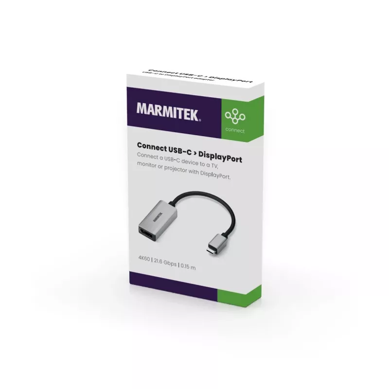 USB-C į DisplayPort adapteris Marmitek 8371 4K 60Hz