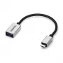USB kabelis Marmitek 08375 0,15 m USB 3.2 Gen 1 USB-C USB-A juodas sidabrinis