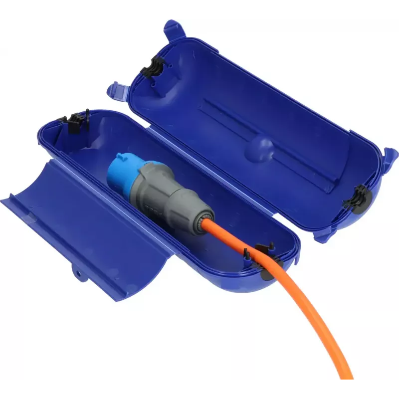 Brennenstuhl 1160540 Safe-Box CEE 230 V apsauginė kapsulė kabelių jungtims, IP44, mėlyna