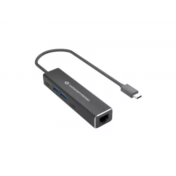 Conceptronic ABBY13B Gigabitinio Ethernet USB 3.2 Gen 1 adapteris su USB šakotuvu, GbE, USB-A x 2, USB-C x 2