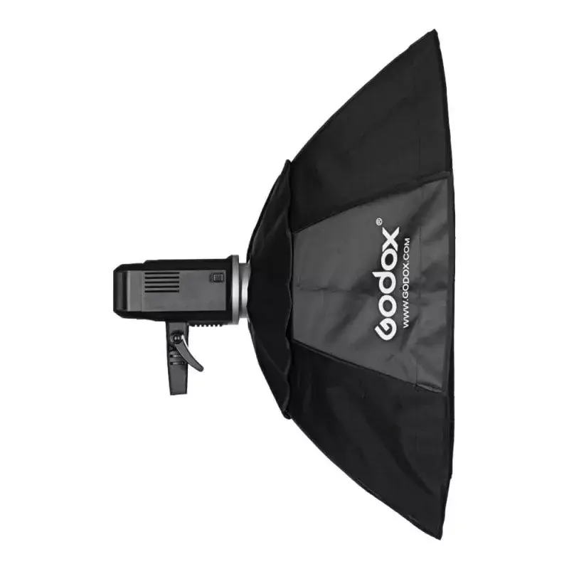 Softbox Godox SB-FW140 juodas nailoninis su difuzoriais ir korių grotelėmis