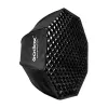 Softbox Godox SB-FW140 juodas nailoninis su difuzoriais ir korių grotelėmis