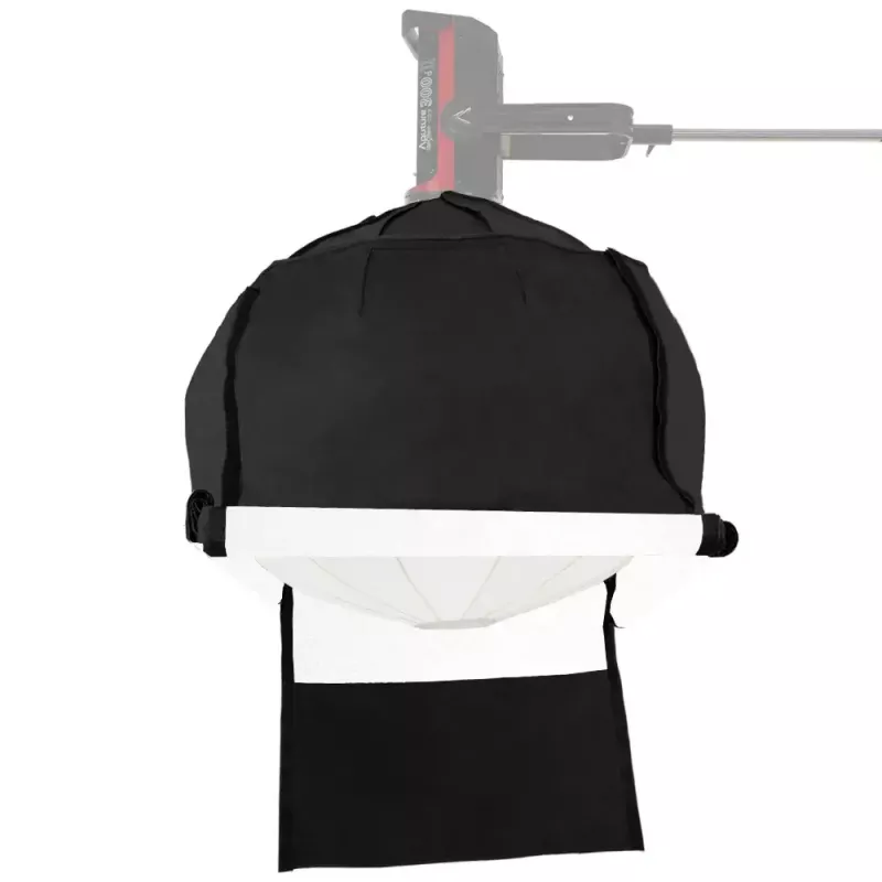 Aputure Lantern 90 juodai balta 90 cm difuzijos gaubtas su spyruokliniu narveliu