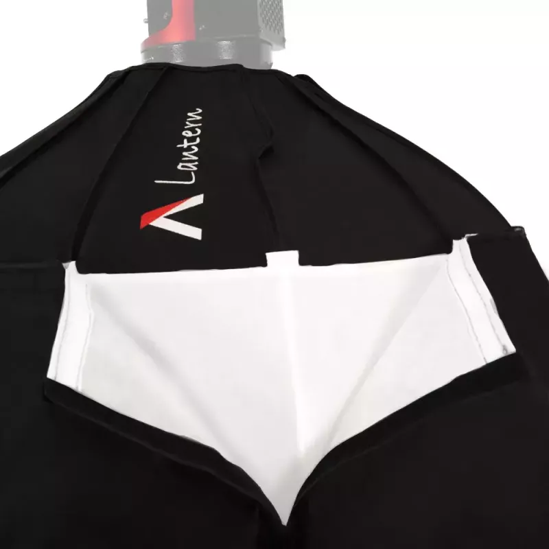 Aputure Lantern 90 juodai balta 90 cm difuzijos gaubtas su spyruokliniu narveliu