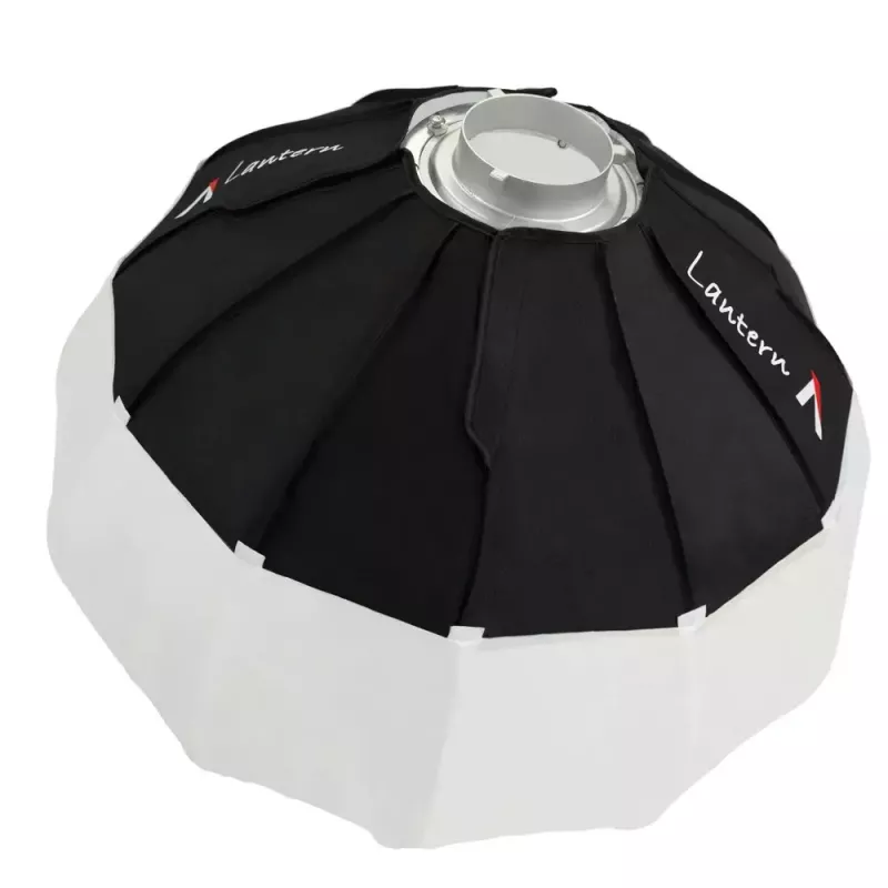 Aputure Lantern 90 juodai balta 90 cm difuzijos gaubtas su spyruokliniu narveliu