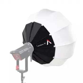 Aputure Lantern 90 juodai balta 90 cm difuzijos gaubtas su spyruokliniu narveliu