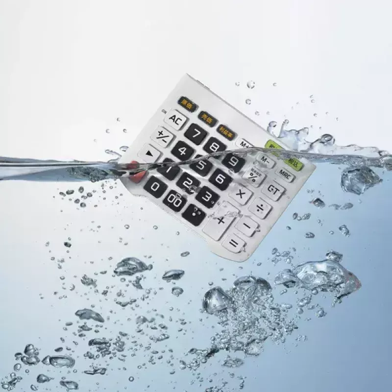 Finansinis skaičiuotuvas Casio WD-320MT stalinis 12 skaitmenų juodas baltas