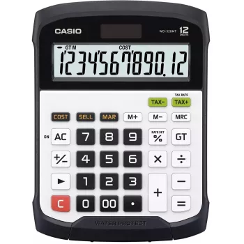 Finansinis skaičiuotuvas Casio WD-320MT stalinis 12 skaitmenų juodas baltas