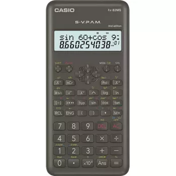 Mokslinis skaičiuotuvas Casio FX-82MS-2 Pocket Black