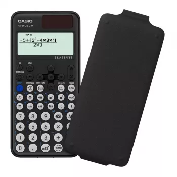 Mokslinis skaičiuotuvas Casio FX-85DE CW kišeninis, 12 skaitmenų, juodas