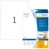Lipnūs etikečių lapai HERMA Nuimamos etiketės A4 210x297 mm balta Movables