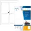 Lipnios etiketės buteliams HERMA A4 rašaliniams spausdintuvams 90x120 mm