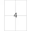 Nuimami lipdukai HERMA 5082 A4 105x148 mm balti