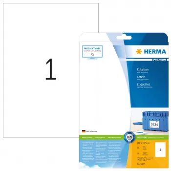 Lipnūs etikečių lapai HERMA Labels Premium A4 210x297 mm