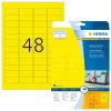 Lipnūs etikečių lapai HERMA Coloured Labels A4 45,7x21,2 mm geltoni