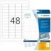 Lipnūs etikečių lapai HERMA Nuimamos etiketės A4 45,7x21,2 mm