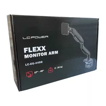 Monitoriaus laikiklis LC-Power LC-EQ-A49B 124,5 cm Juodas Gnybtas 20 kg