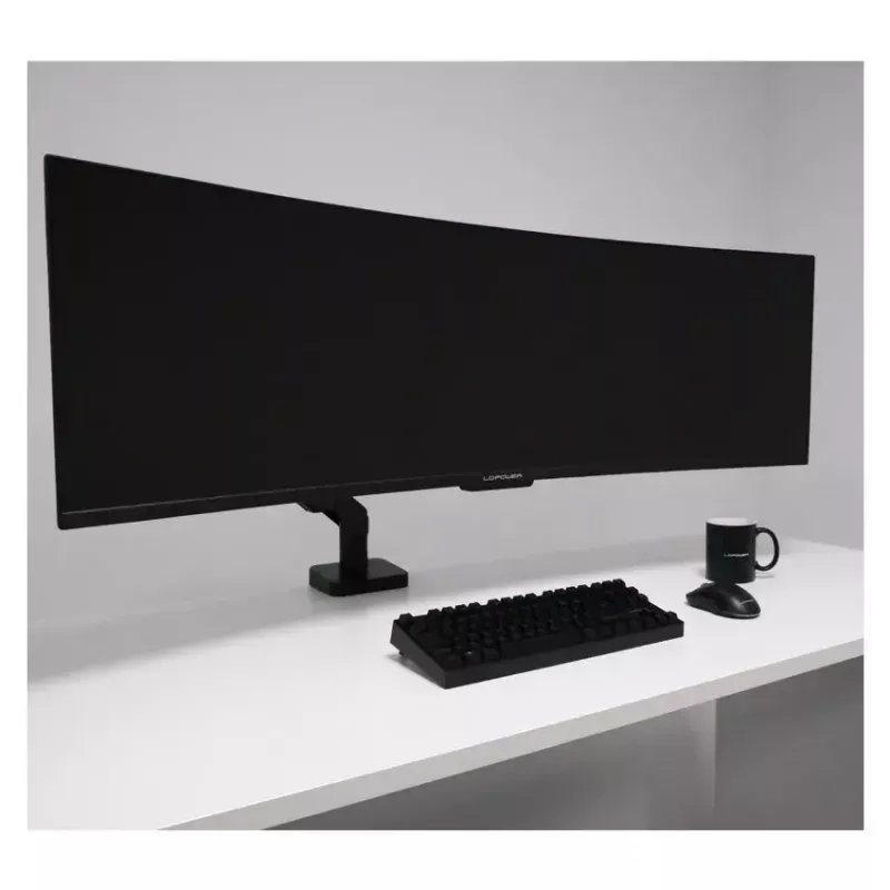 Monitoriaus laikiklis LC-Power LC-EQ-A49B 124,5 cm Juodas Gnybtas 20 kg