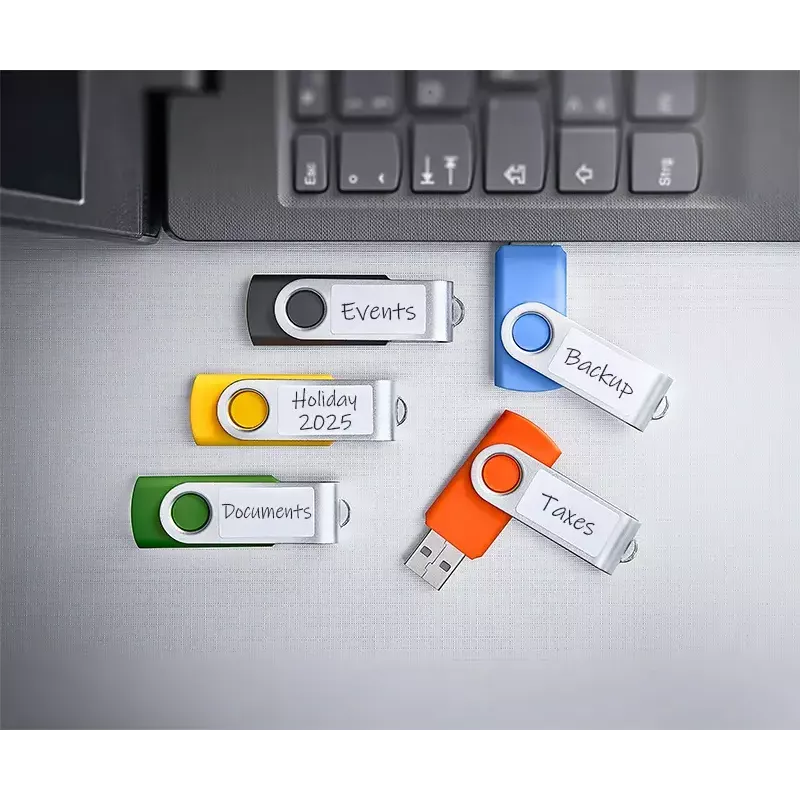 INTENSO Office Line USB atmintukų multipack 5×64 GB, USB-A, USB 3.2 Gen 1, sukamas, įvairiaspalvis