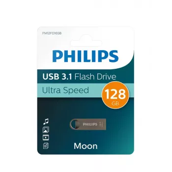 Philips Moon Edition 3.1 USB atmintukas 128 GB USB Type-A 3.2 Gen 1 (3.1 Gen 1) Pilka