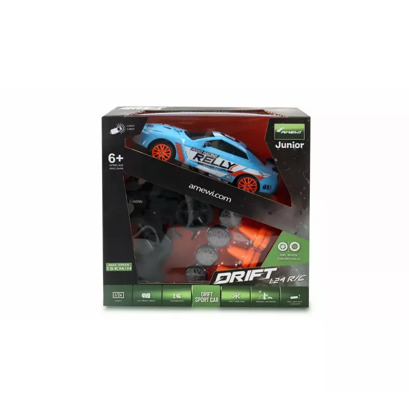 Sportinis automobilis Amewi Drift radijo valdomas modelis 1:24