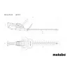 Metabo HS 18 LTX 45 akumuliatorinės gyvatvorių žirklės (be akumuliatoriaus)