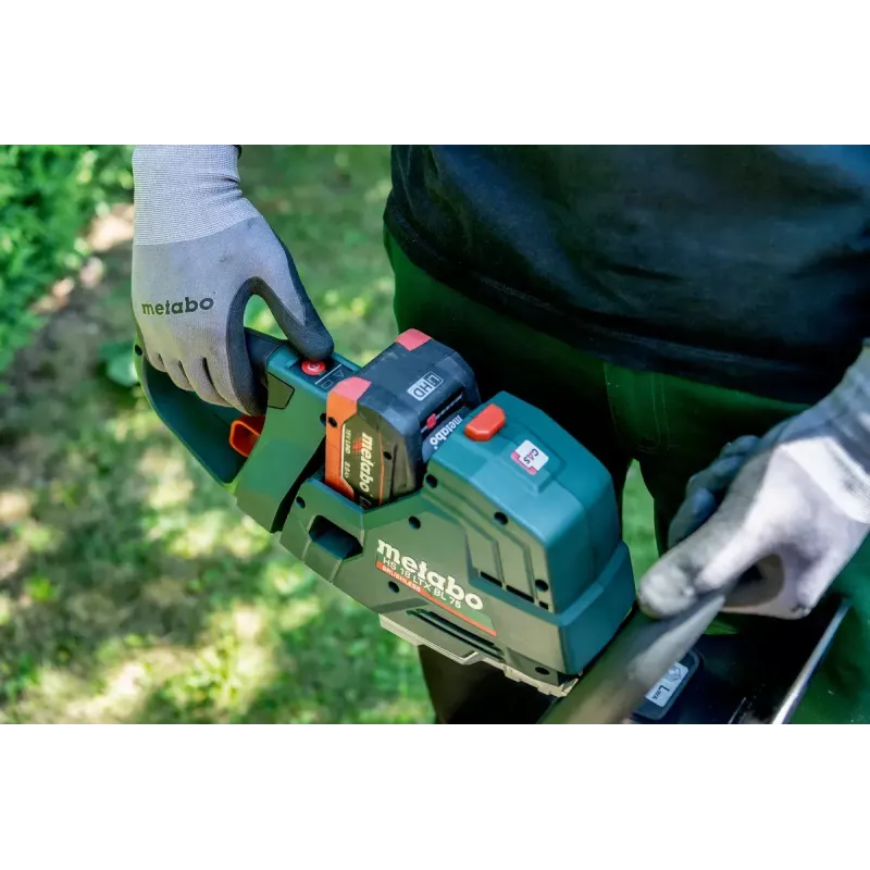Metabo HS 18 LTX BL 75 vieno peilio akumuliatorinės gyvatvorės žirklės 4,4 kg 18 V