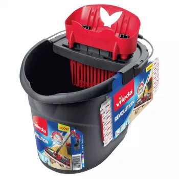 Valymo sistema Vileda SuperMocio Revolution Single tank Juoda Raudona Balta