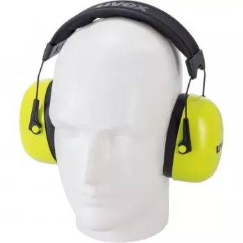 Uvex K20 hi-viz ausinės su galvos juosta, geltonos, 2630021
