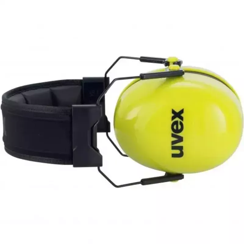 Uvex K20 hi-viz ausinės su galvos juosta, geltonos, 2630021