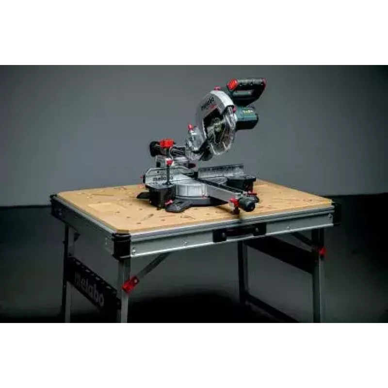 Stalas lauko darbams Metabo MWB 100 smėlio spalvos metalinis stačiakampis 710 mm plotis