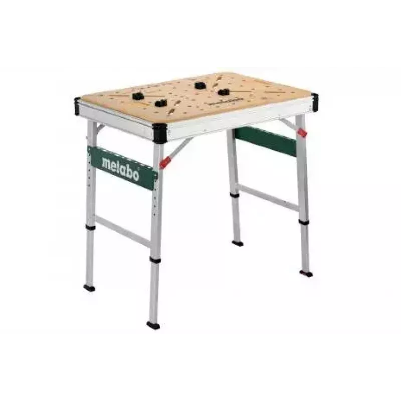 Stalas lauko darbams Metabo MWB 100 smėlio spalvos metalinis stačiakampis 710 mm plotis