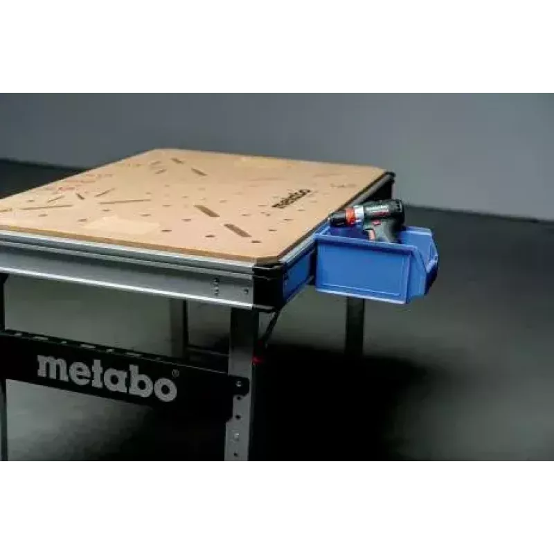 Stalas lauko darbams Metabo MWB 100 smėlio spalvos metalinis stačiakampis 710 mm plotis