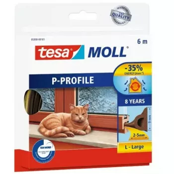 Langų sandarinimo tesa P-Profilis 6 m Ruda