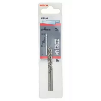 Gręžtuvas Bosch Metal HSS-G DIN 338 4 mm 2 vnt