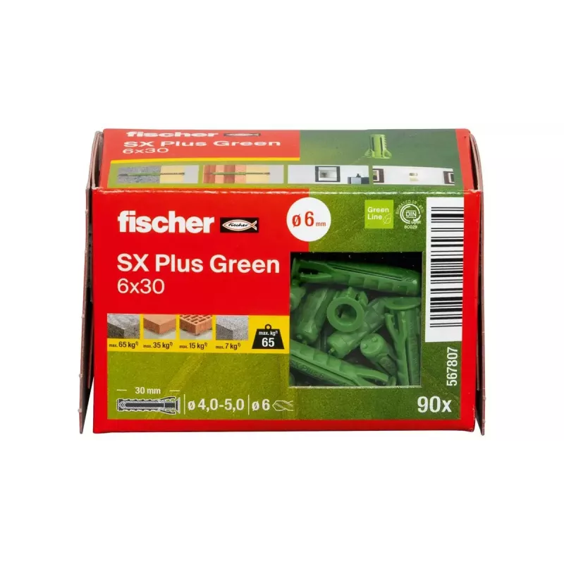 Inkaras Fischer 567807 6x30 mm betonui ir plytoms 90 vnt.