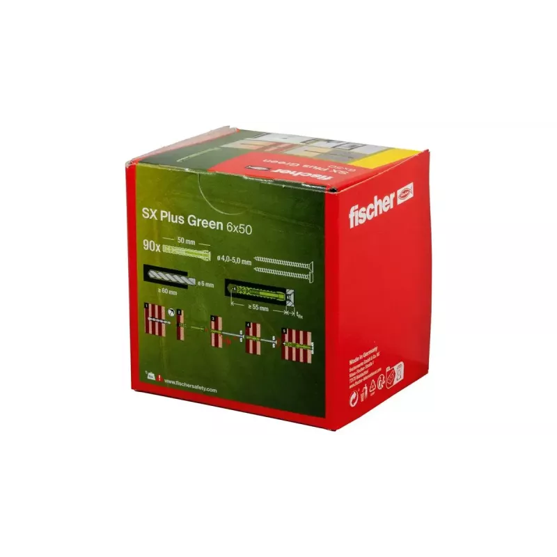 Fischer SX Plus Green pleištinis inkaras 50 mm 90 vnt. žalias