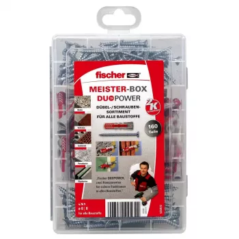 Inkarų rinkinys Fischer MEISTER-BOX DUOPOWER su varžtais