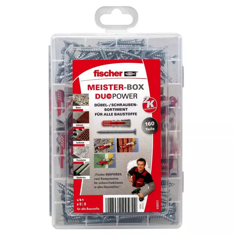 Inkarų rinkinys Fischer MEISTER-BOX DUOPOWER su varžtais