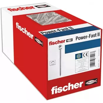 Fischer 670486 nerūdijančio plieno varžtas medienai, mėlynas