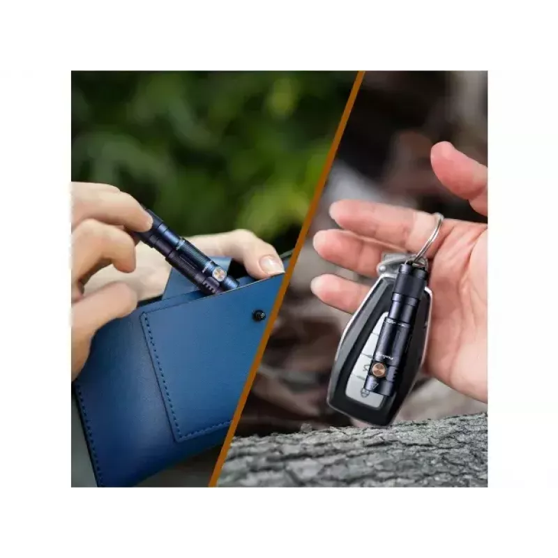 Feniksas E05R juodas rankinis žibintuvėlis LED duraliuminis IP68 30h