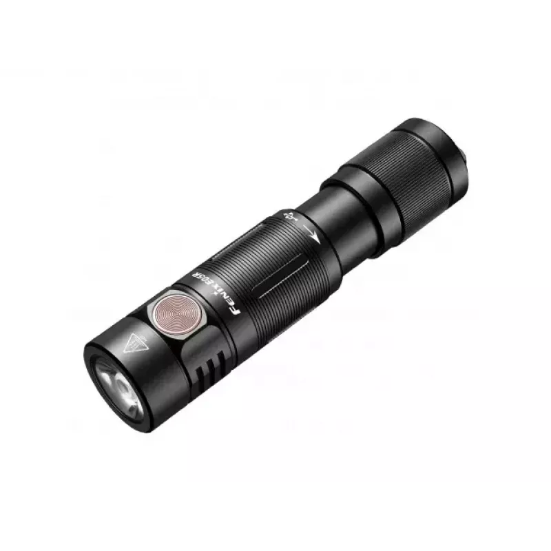 Feniksas E05R juodas rankinis žibintuvėlis LED duraliuminis IP68 30h