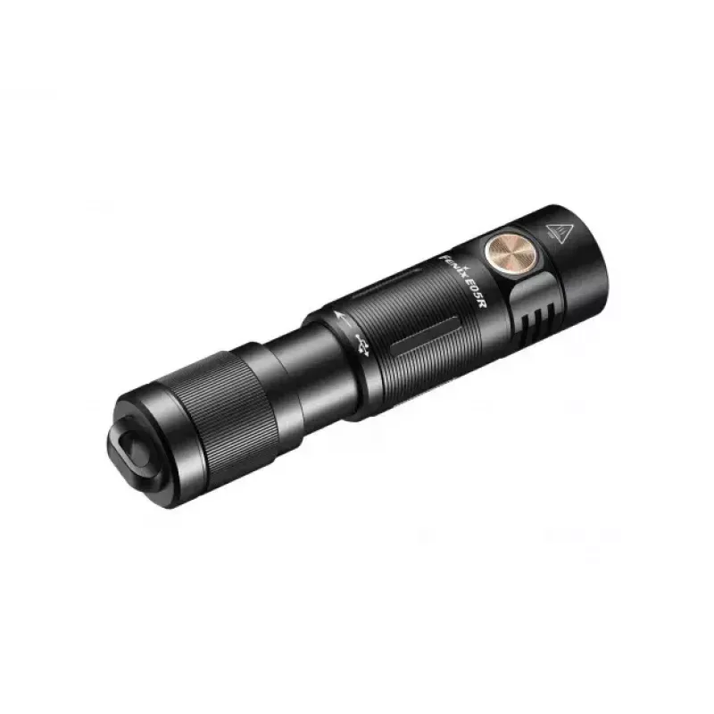 Feniksas E05R juodas rankinis žibintuvėlis LED duraliuminis IP68 30h